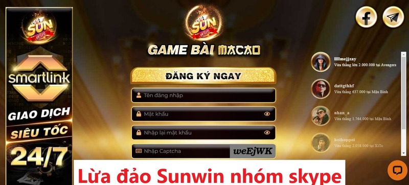 Vỡ lẽ thông tin lừa đảo Sunwin nhóm skype chiếm đoạt tiền người chơi 